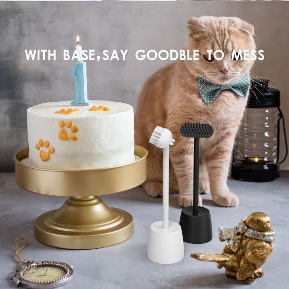 ❤️Pet Fur Grooming Cat Comb Cat Teaser Toy Cat Dog Massager Brush Scratcher Pet Supplies❤️